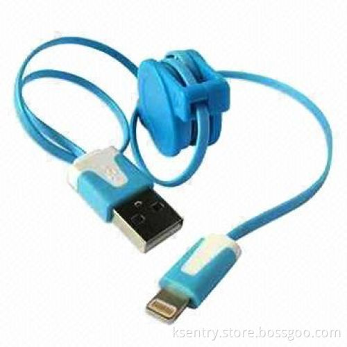 Retractable Lightning USB Charging and Sync Data Cable for iPhone 5S